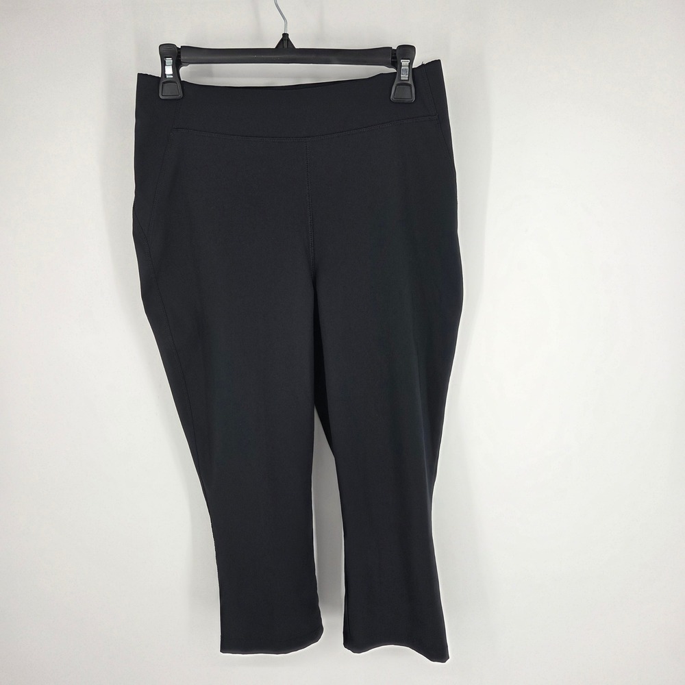 Columbia Omni-Shield Black Capri Pants Womens Medium Water Repellent Hiking Crop